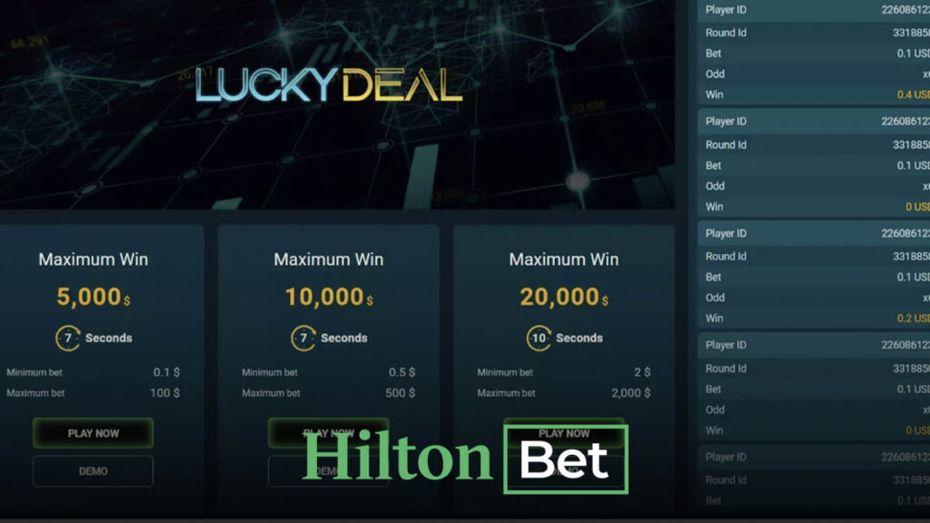Hiltonbet Lucky Deal Oyunu